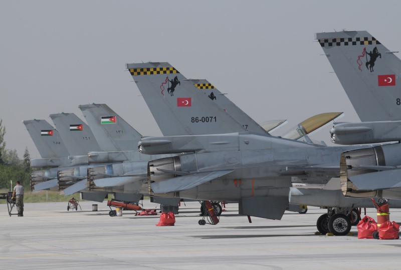 Photo 49.JPG - The Flightline with Jordanian and Turkish F-16